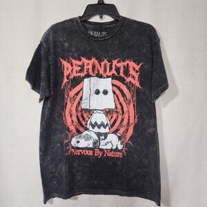 Snoopy and Charlie 'Nervous by nature'' men's medium shirt NWT